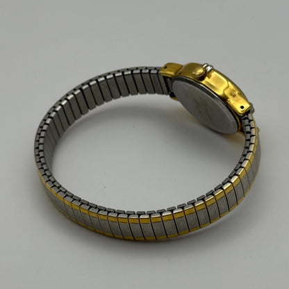 20mm Working Ladies Limit Special Mum Two Tone Quartz Watch Expandable Strap