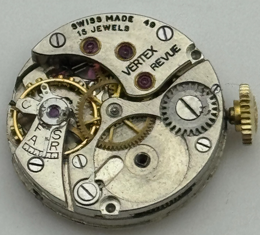 19.7mm Ladies Vertex Revue 49 Manual Wind 15 Jewels Swiss Watch Movement PARTS