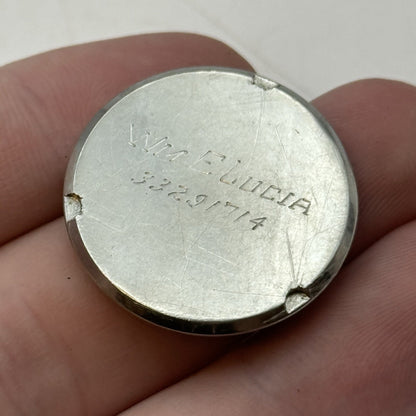 29.5mm Vintage Girard Perregaux 7163 Engraved Watch Case StayBrite Steel Brevet