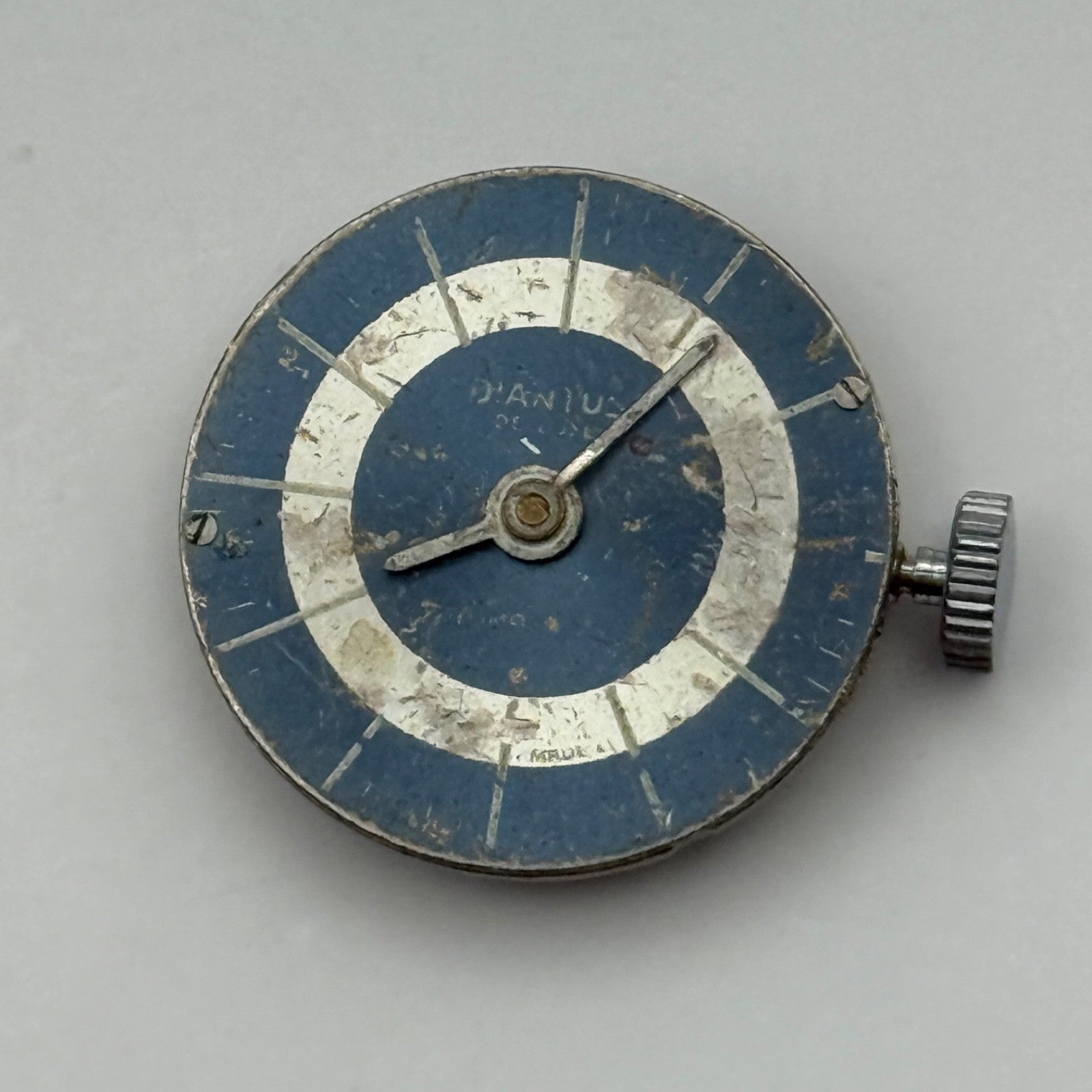EB 8461-73 Watch Movement Manual Wind Vintage Incomplete Parts Repair 19.6mm