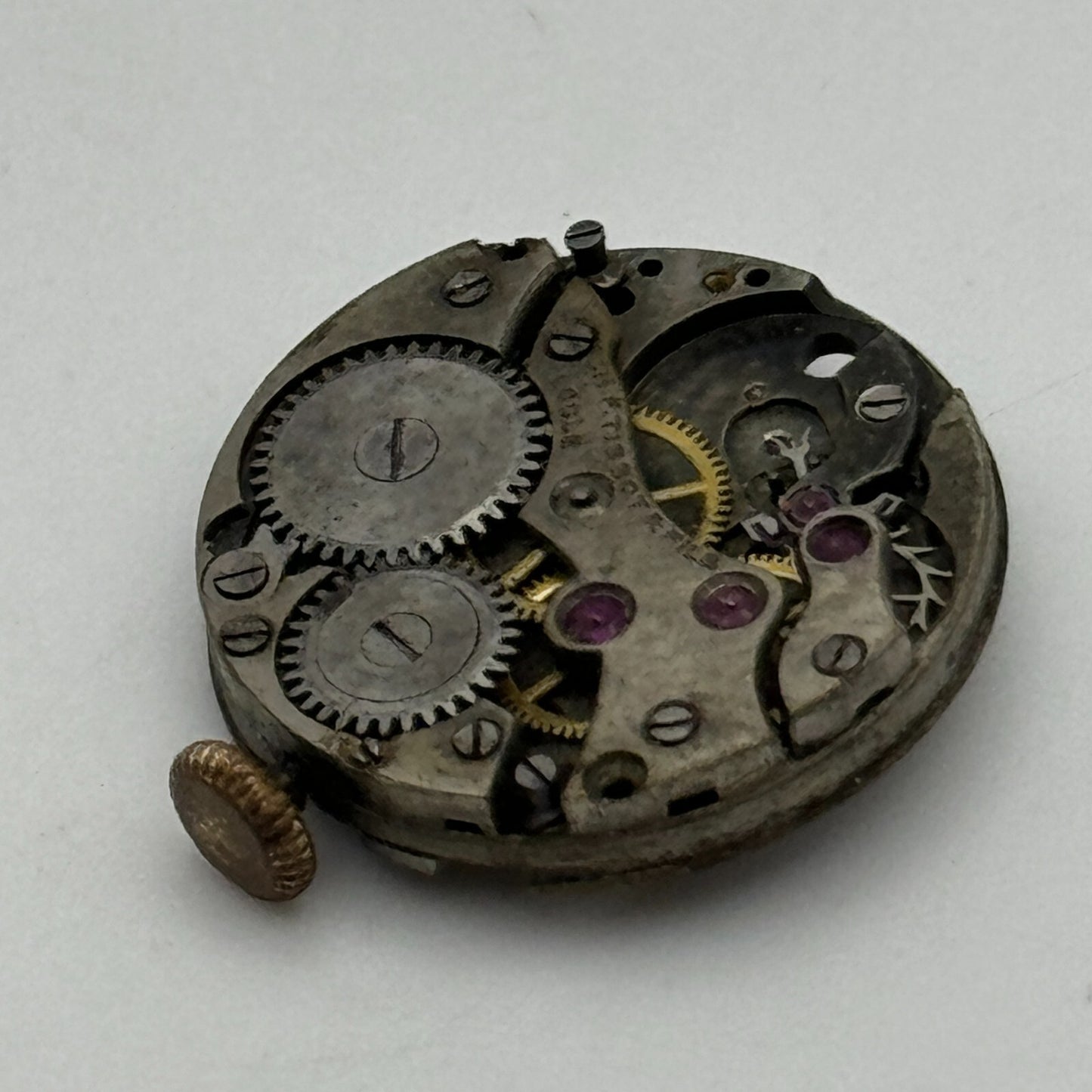 19.7mm C.H.F Tissot & Fils Locle Rare Early Manual Wind Watch Movement PARTS