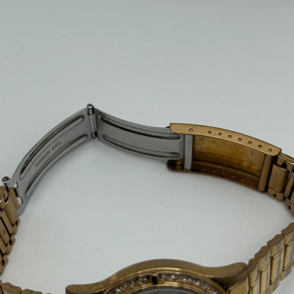 Sekonda 3 Dial Watch Rose Gold Tone Quartz Working Ladies 37mm N4740 Bracelet