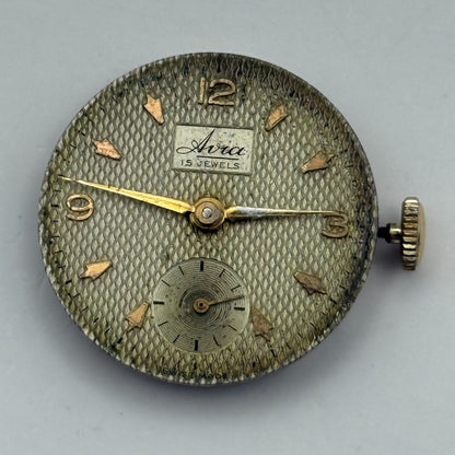 AS 1002 984 Watch Movement Avia Manual Wind Vintage Swiss Parts Repair 23.4mm