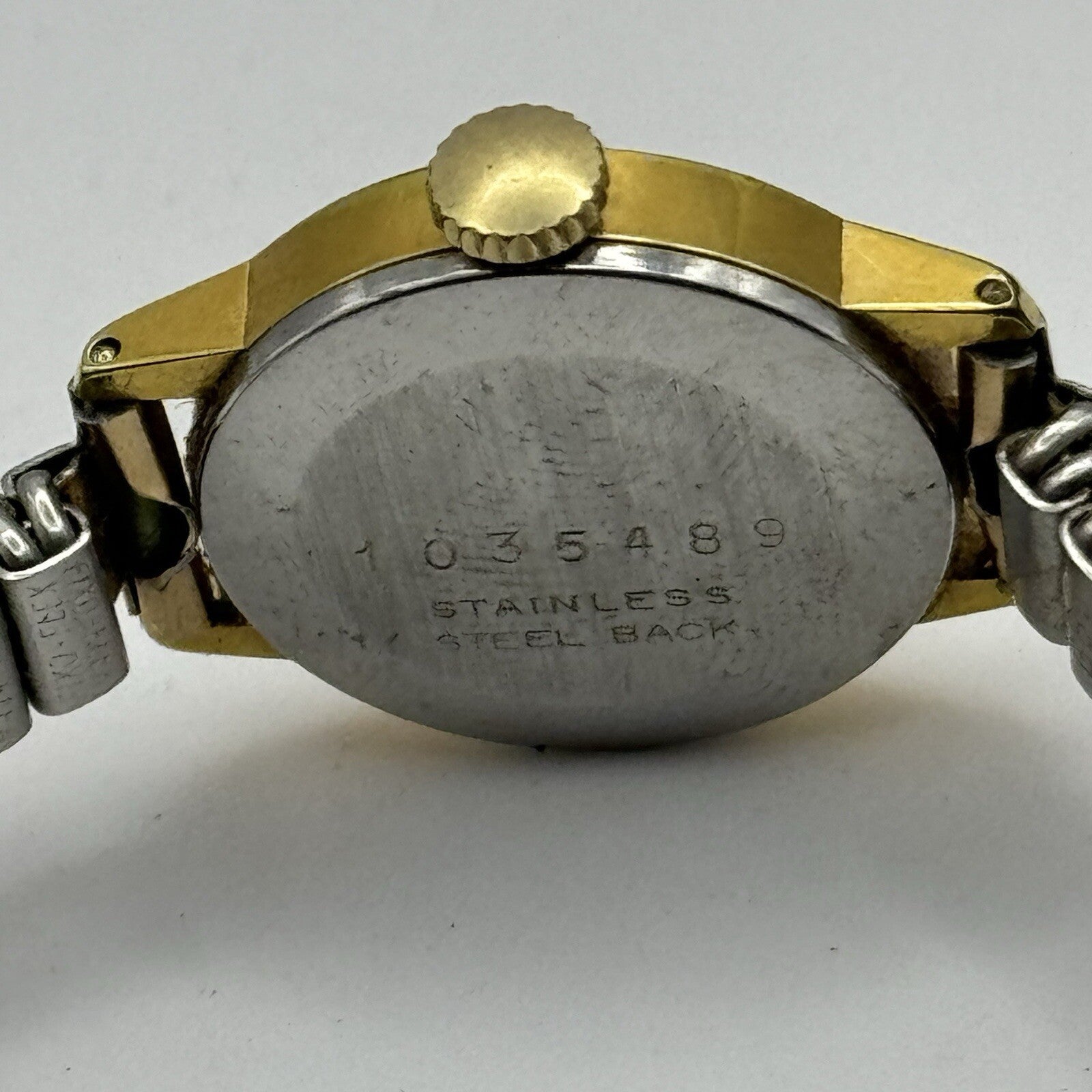 19mm WORKING Vintage Tarratt Expandable Strap Silver Dial Ladies Dress Watch 