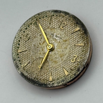 Helvetia 82C Watch Movement Manual Wind Vintage Swiss 17 Jewels Parts 23.1mm