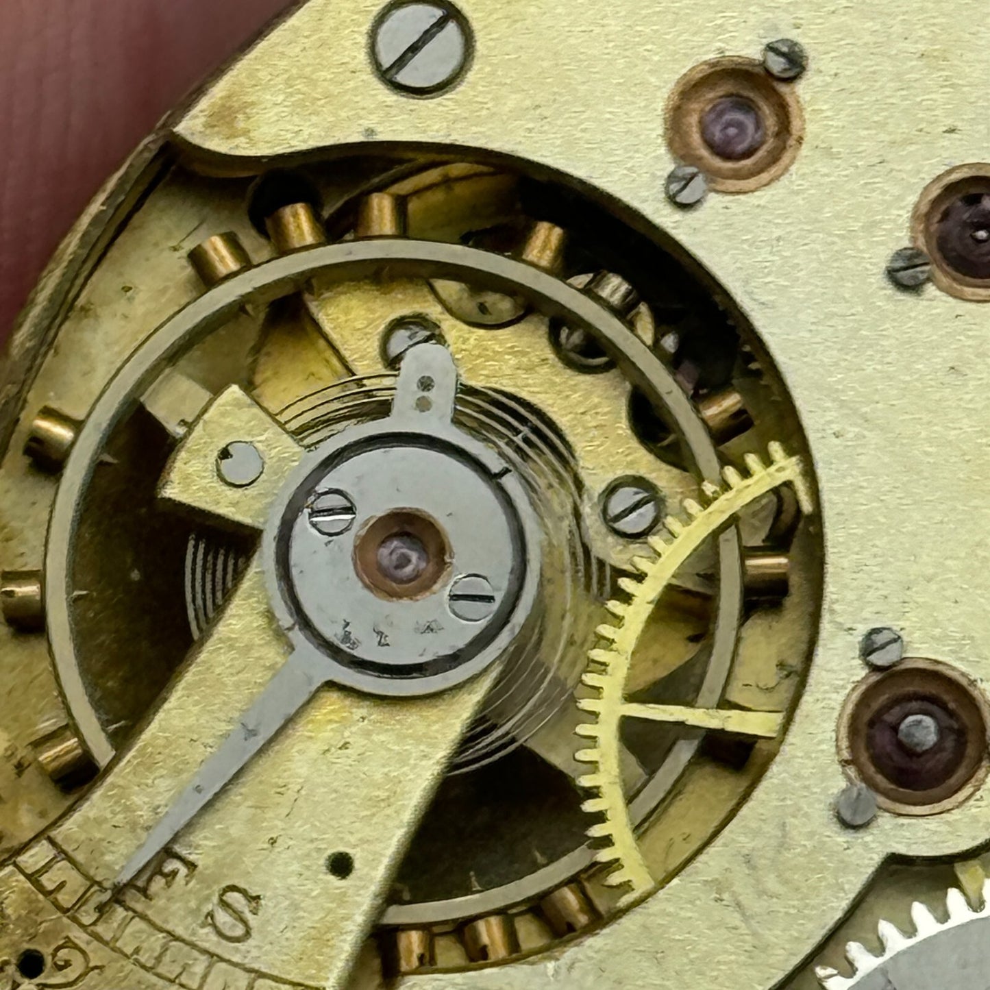 43mm Antique State US PAT.24MAY-1904 Swiss Hunter Pocket Watch Movement PARTS