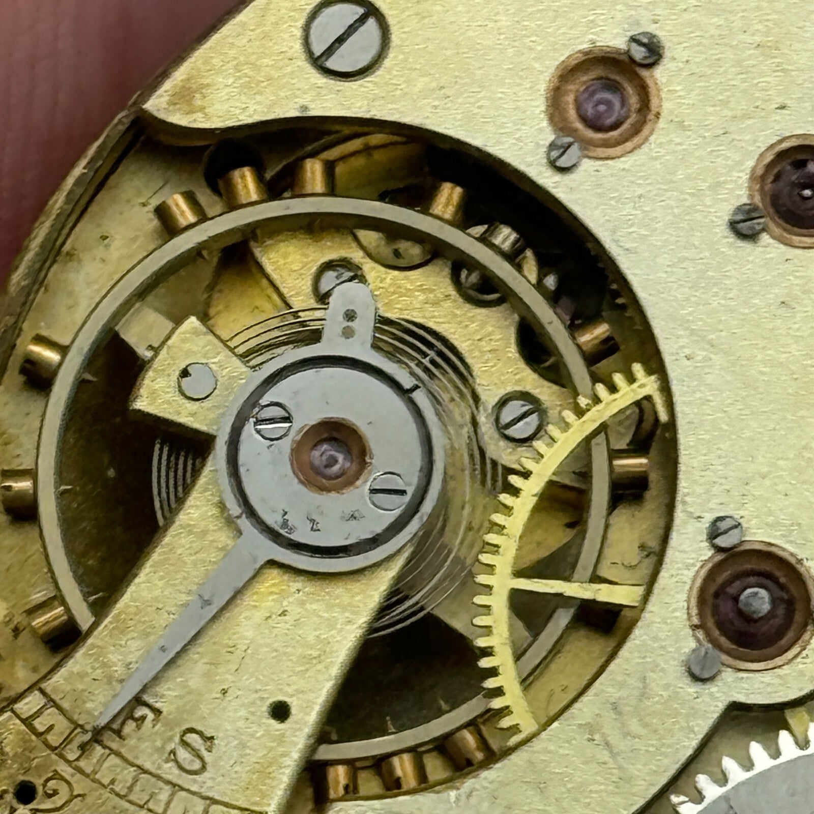 43mm Antique State US PAT.24MAY-1904 Swiss Hunter Pocket Watch Movement PARTS
