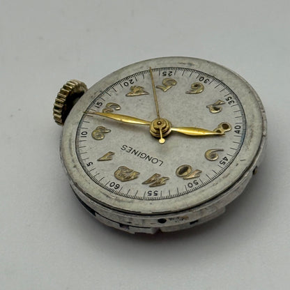 Longines 8LN Centre Seconds Manual Wind Watch Movement RARE Vintage PARTS 19.5mm