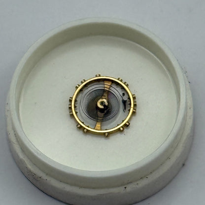 FHF 159 Balance Wheel Complete And Spring 3–10’’’ 190 M Watch Movement Parts NOS