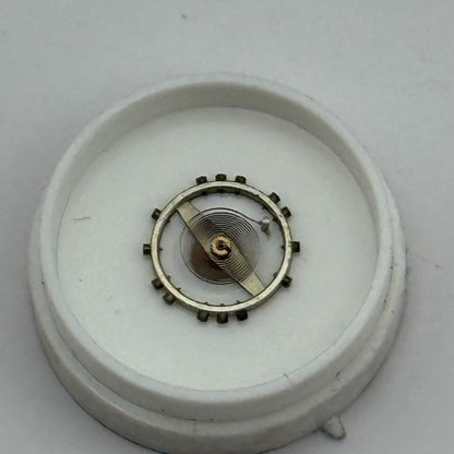 AS 1051 Balance Wheel Complete And Spring 5¼’’’ 34 M Watch Movement Parts NOS