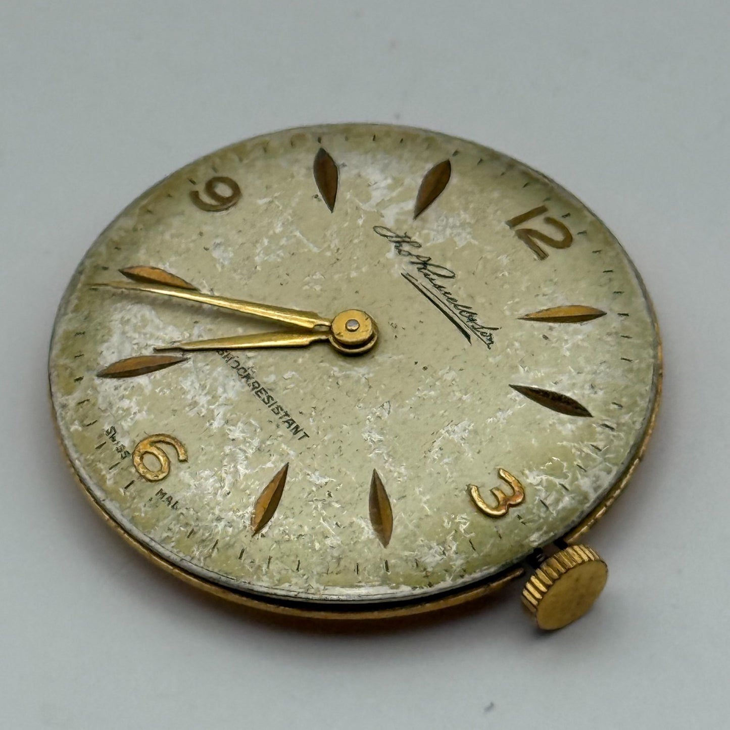 Buser 15A Thomas Russell & Son Watch Movement Running Manual Wind Parts 29.8mm