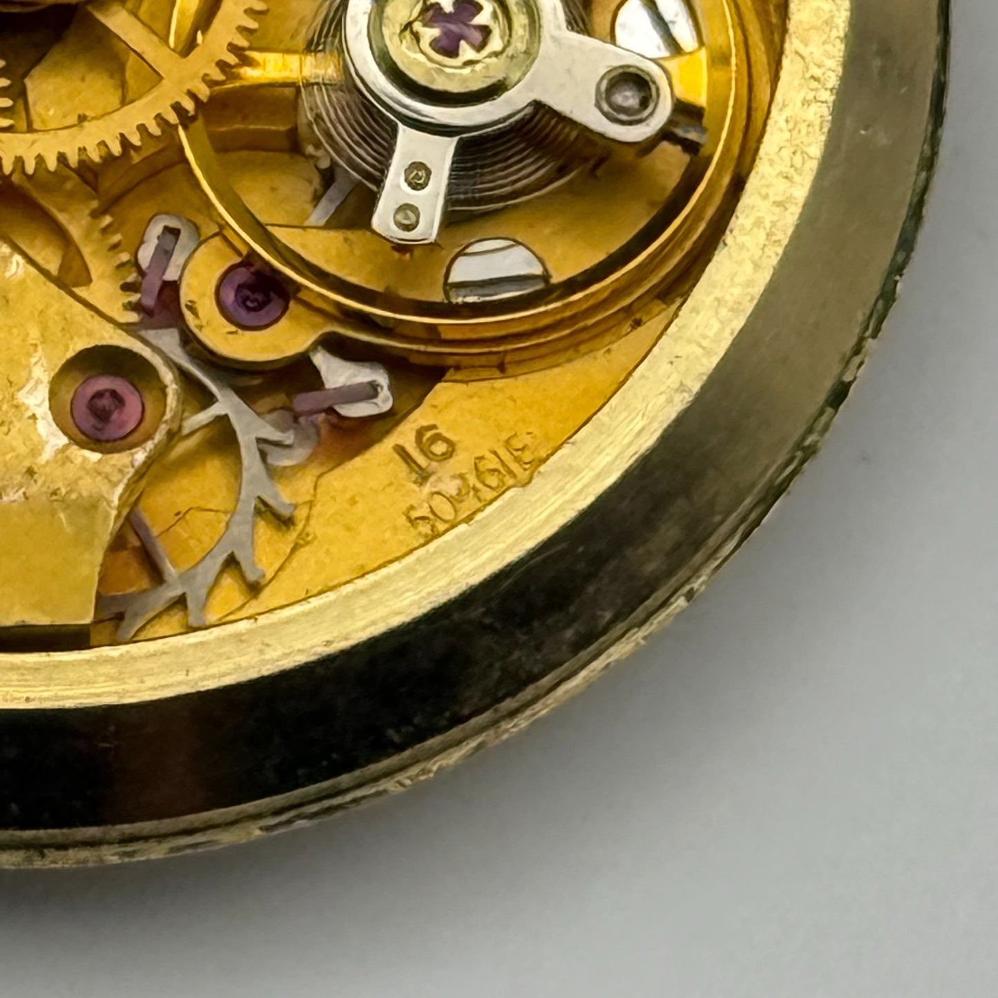 Smiths Astral National 15 60461E Watch Movement Manual Wind Vintage Parts 31.9mm