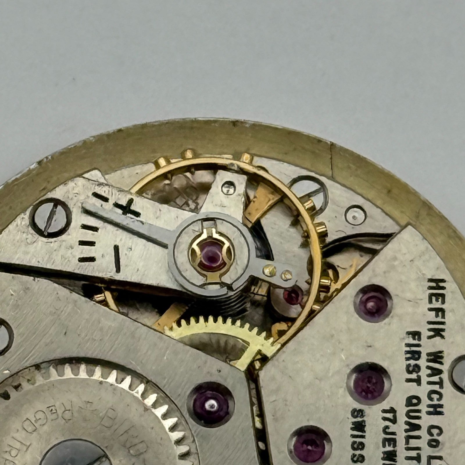 Peseux 170 Watch Movement Hefik Manual Wind Vintage Swiss Parts Repair 23.5mm