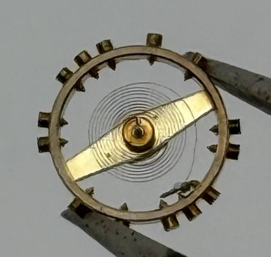 ETA 746 Balance Wheel Complete And Spring 4 1/2''' 144 M Watch Movement Parts