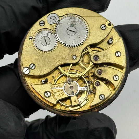42.8mm Large Roman Numeral Open Face Balance Ok Pocket Watch Movement To Restore