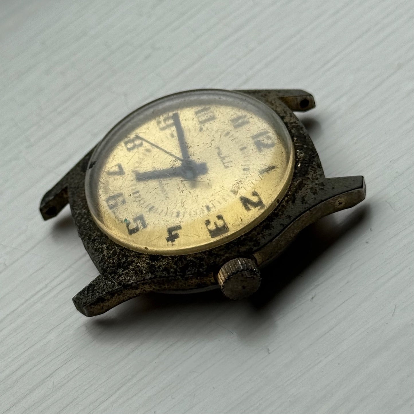 34mm Vintage Ruhla Made In GDR Antimagnetic Manual Wind Watch PARTS / REPAIR