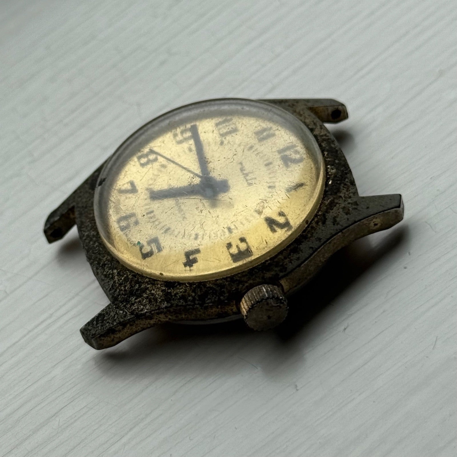 34mm Vintage Ruhla Made In GDR Antimagnetic Manual Wind Watch PARTS / REPAIR