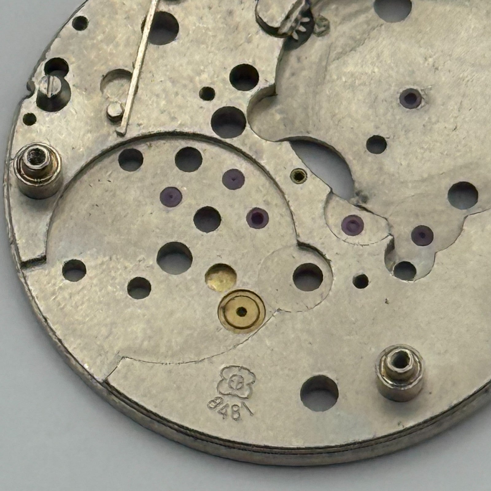 EB 8481 Watch Movement Main Plate Manual Wind Vintage Swiss Parts 23.7mm