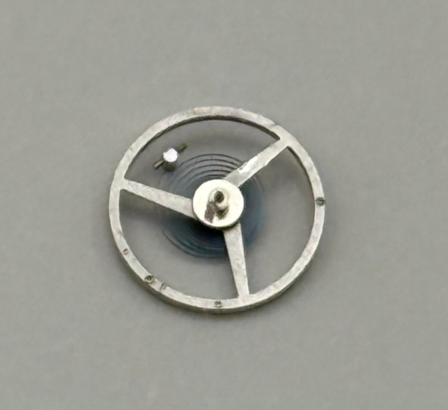 ETA 2412 Balance Wheel Complete And Spring 6¾’’’ 1257 M Watch Movement Parts 