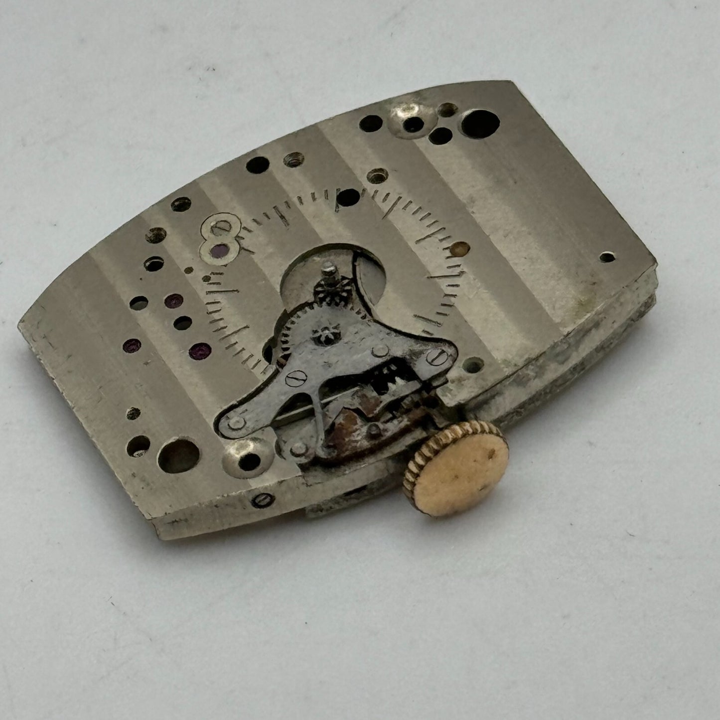 20mm Men's Marc Favre Cal 485 Manual Wind Swiss Tank Watch Movement PARTS SPARES