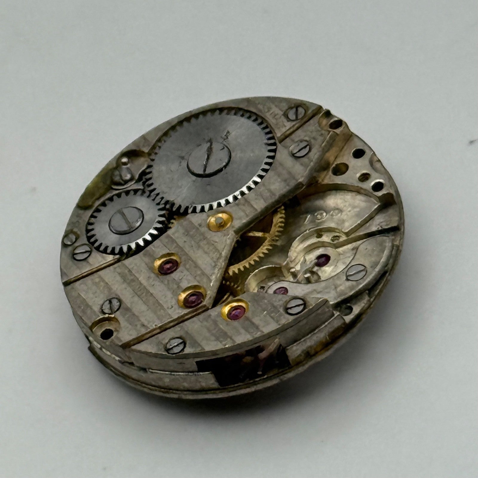 ETA 790 Watch Movement Manual Wind Vintage Swiss Incomplete Parts Repair 19.7mm