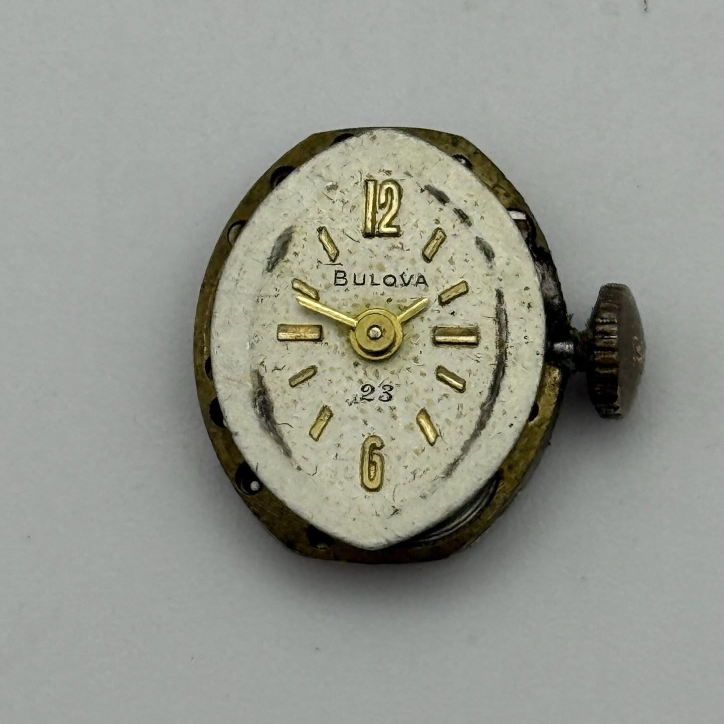 Bulova 5AT Ladies Manual Wind Watch Movement Vintage Swiss PARTS REPAIR 13mm