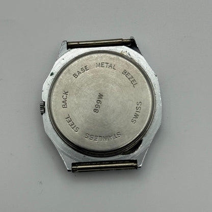 EB 870.111 Quartz Watch Nicole Paris Date Dial Swiss 33mm UNTESTED PARTS REPAIR