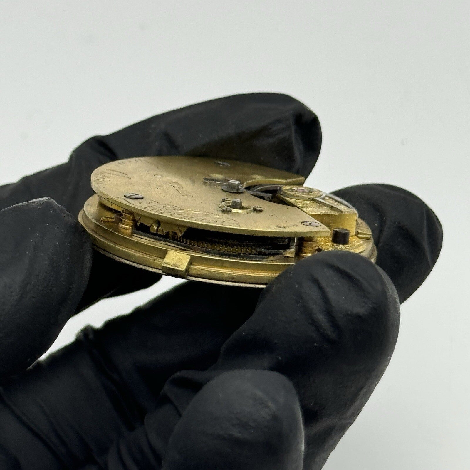 38.3mm Owen Liverpool Quality Fusee Pocket Watch Movement FOR PARTS Restore