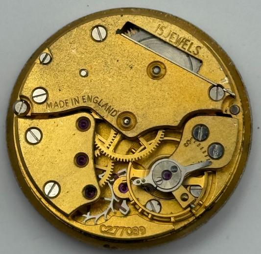 Smiths De Luxe C277089 Watch Movement Manual Wind Vintage Parts Repair 26.6mm