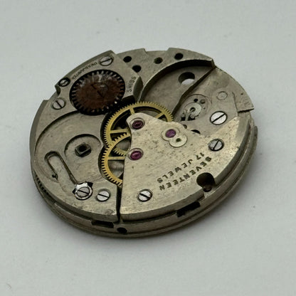 25.9mm Men's Felsa F 400 Manual Wind 17 Jewels Swiss Watch Movement PARTS SPARES