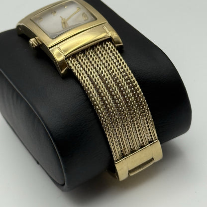 21mm Working Ladies Kenneth Cole Reaction Gold Plated Quartz Watch 6.5 Inches