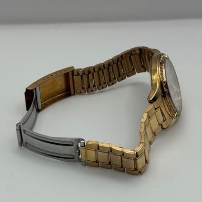 Sekonda 3 Dial Watch Rose Gold Tone Quartz Working Ladies 37mm N4740 Bracelet