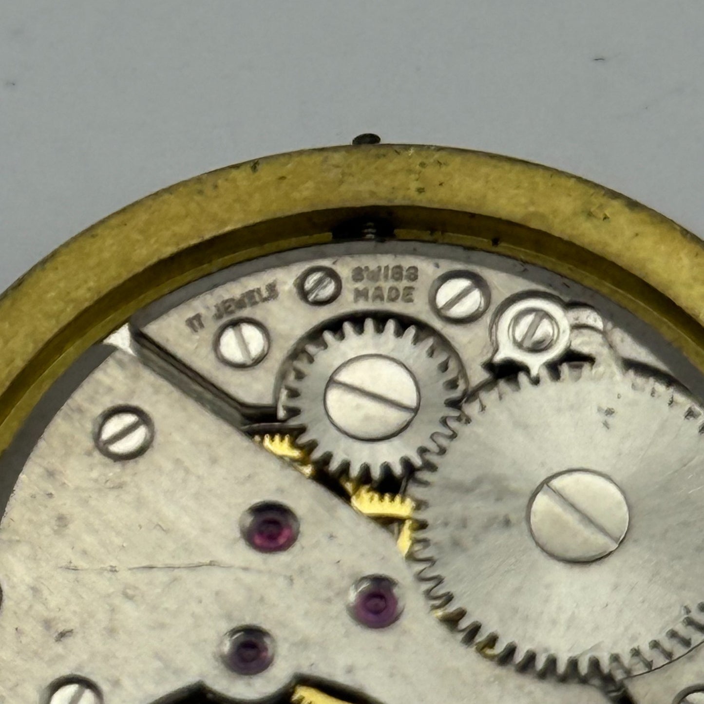 FHF 72 Watch Movement Mappin Manual Wind Vintage Swiss Parts Repair 31.6mm