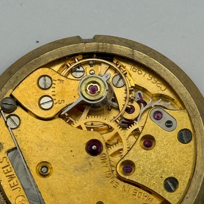 Smiths De Luxe 18 Jewels Watch Movement Manual Wind Vintage Parts Repair 32.3mm