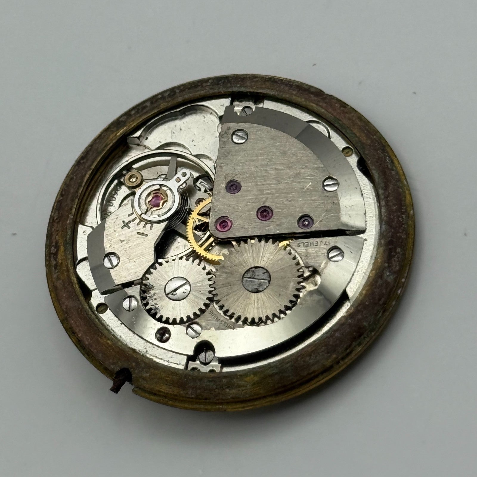 ETA 2408 Watch Movement Talis Manual Wind Vintage Swiss Parts Repair 30.9mm