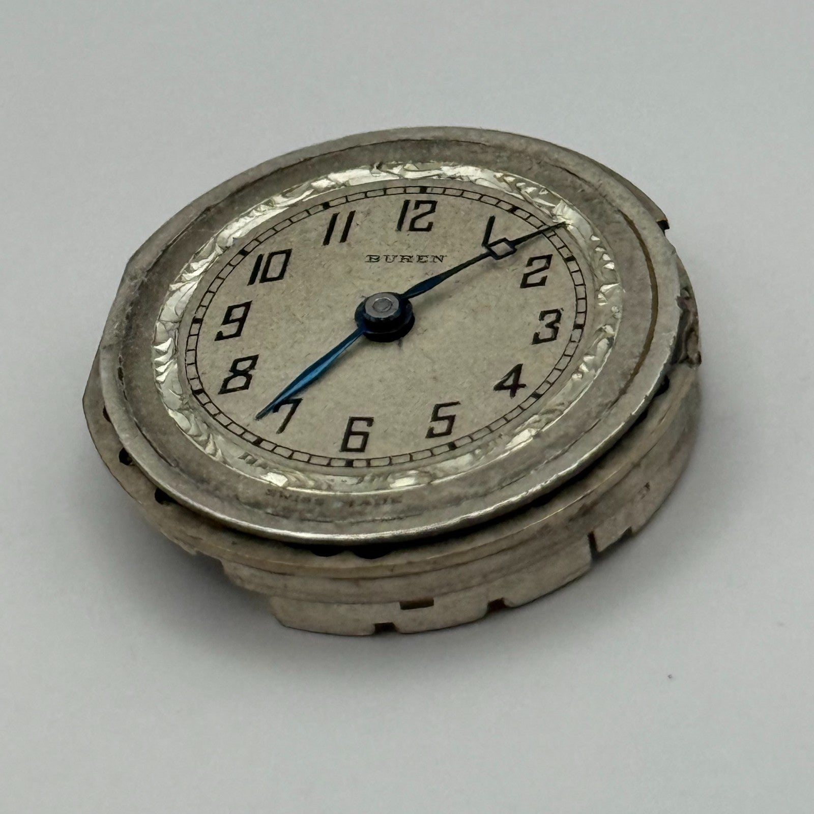 Buren Grand Prix 48 237 Watch Movement Manual Wind Vintage Parts Repair 23.6mm