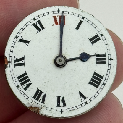 23.6mm Roman Numerals 15 Jewels Trench Watch Movement Manual Wind PARTS SPARES