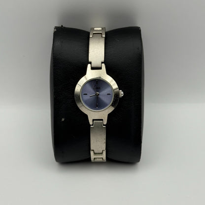 Limit Ladies Quartz Watch Purple Dial Silver Tone Bracelet Steel Working 21mm