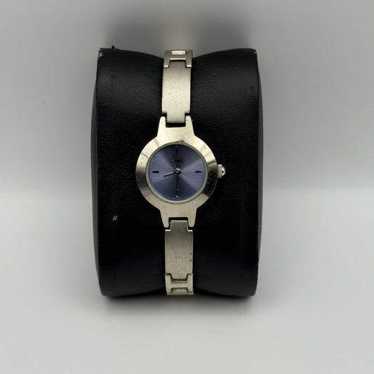 Limit Ladies Quartz Watch Purple Dial Silver Tone Bracelet Steel Working 21mm