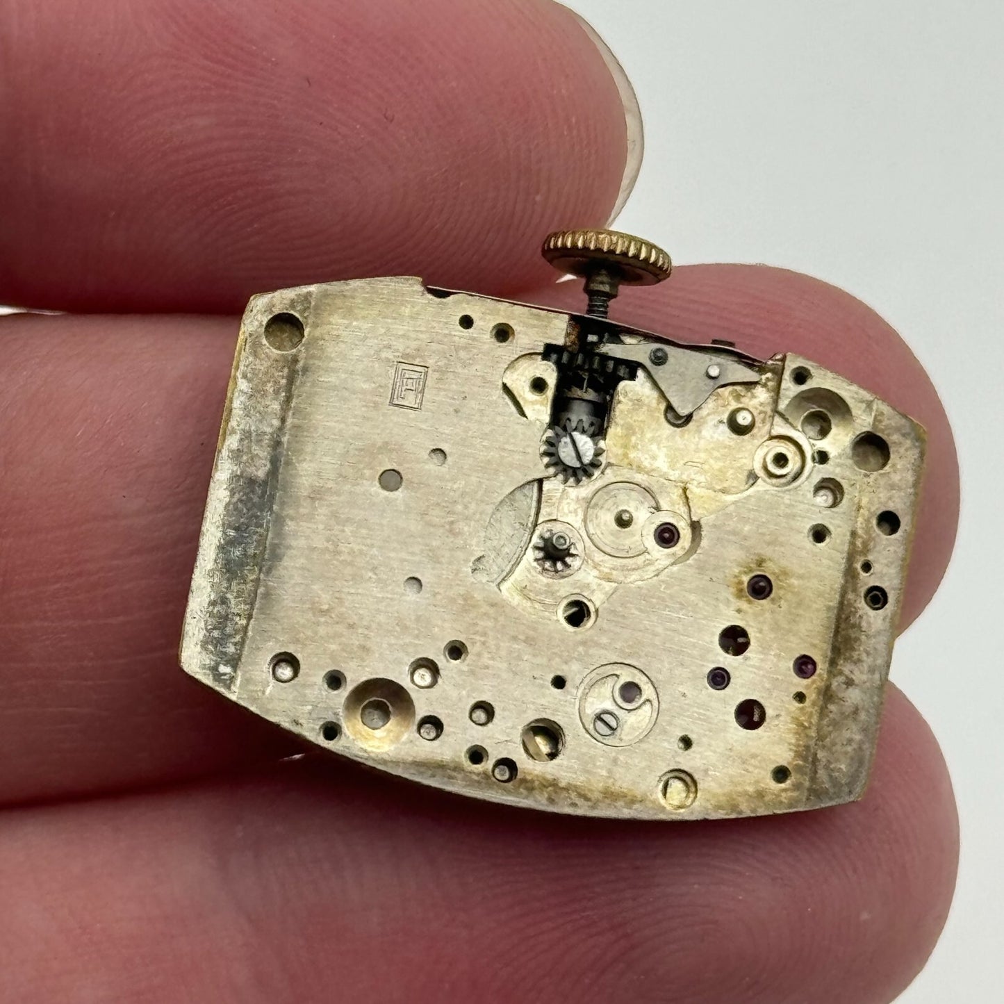 19.2mm Rotary Peseux Tank Watch Movement 15 Jewels Manual Wind 1930s Swiss PARTS
