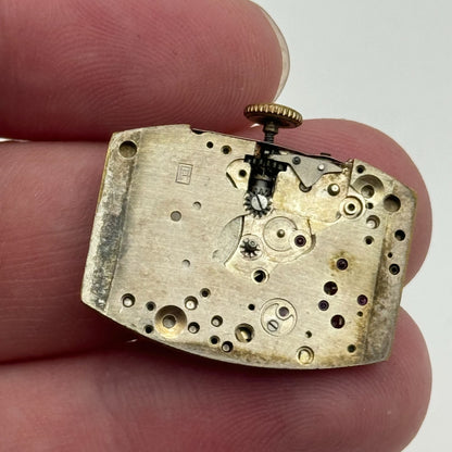 19.2mm Rotary Peseux Tank Watch Movement 15 Jewels Manual Wind 1930s Swiss PARTS
