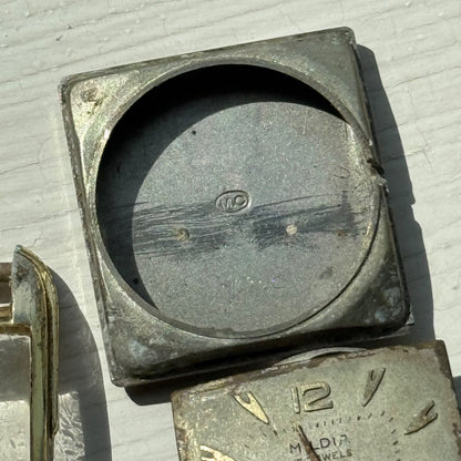 22mm Vintage 15 Jewels Antimagnetic Swiss Aluminium Manual Wind Watch For PARTS