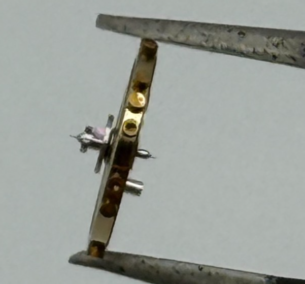 ETA 761 1261 Balance Wheel Complete And Spring 5 1/4''' Watch Movement Parts 