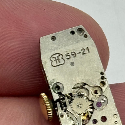 9mm Ladies Rotary FHF 59-21 Tank Watch Movement Manual Wind Swiss PARTS SPARES