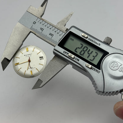 26mm Mens Rotary AS 1703 Good Balance Manual Wind Watch Movement PARTS REPAIR