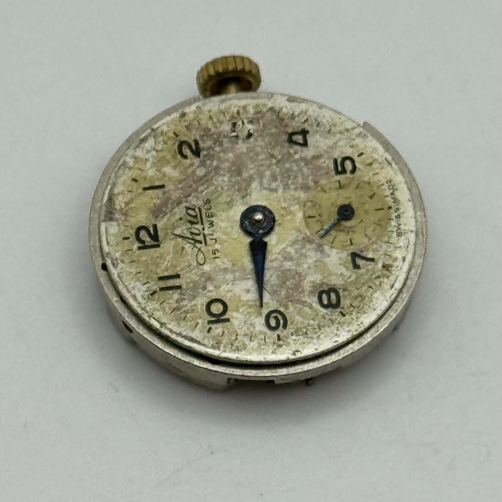 19.6mm Ladies Avia Derby D40 Manual Wind 15 Jewels Watch Movement PARTS SPARES