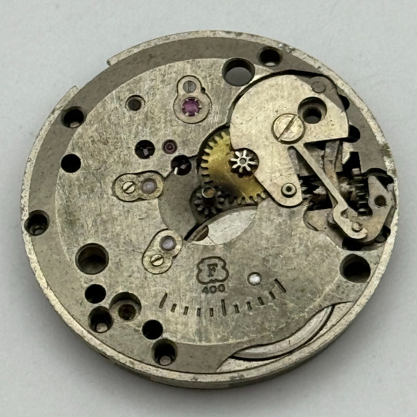 25.9mm Men's Felsa F 400 Manual Wind 17 Jewels Swiss Watch Movement PARTS SPARES