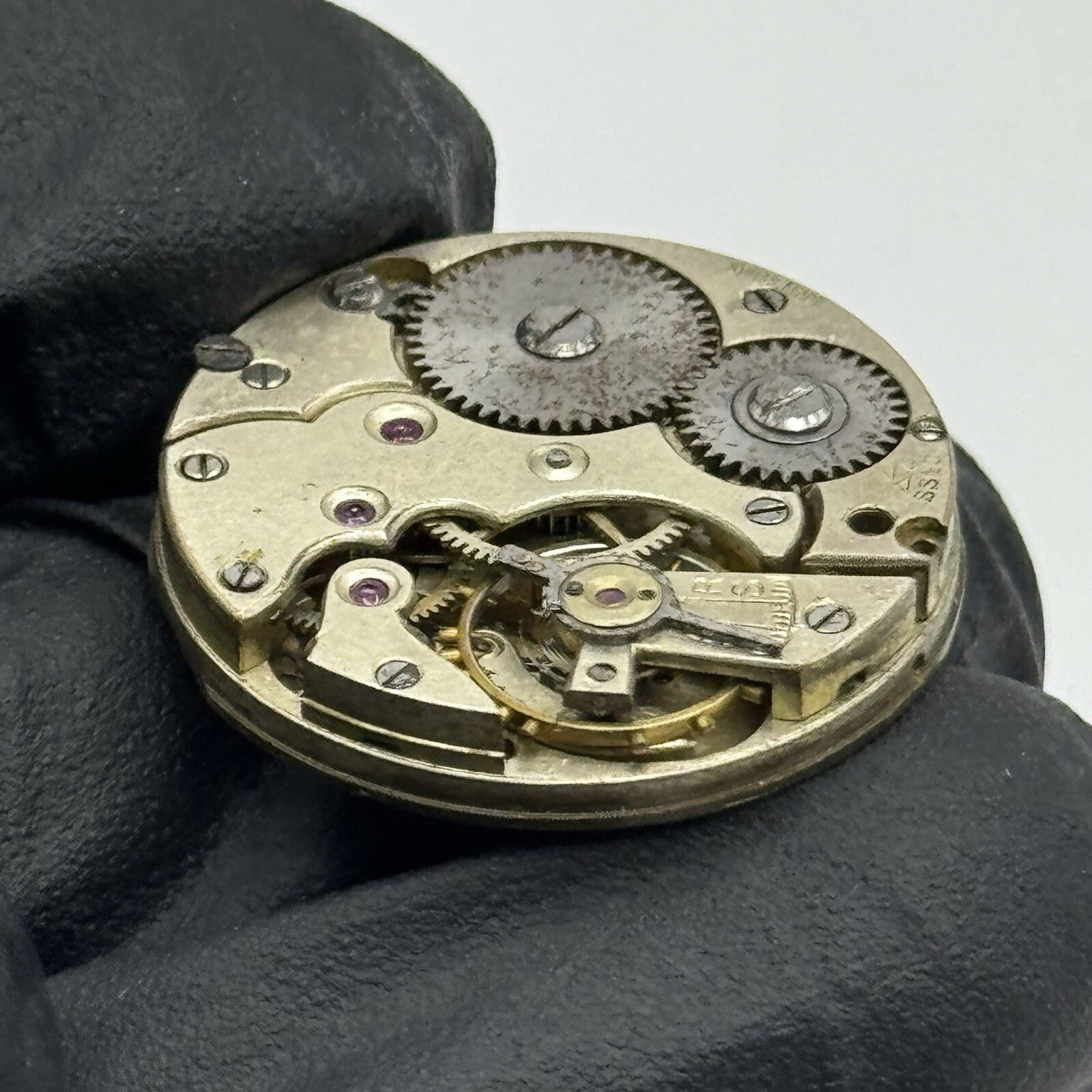 23.5mm Stauffer S S & Co Military Dial Movement Hands Swiss Parts Repair