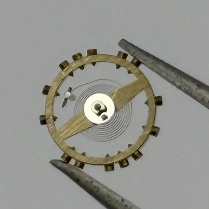 AS 1677 Balance Wheel Complete And Spring 5½''' 1225 M Watch Movement Parts NOS
