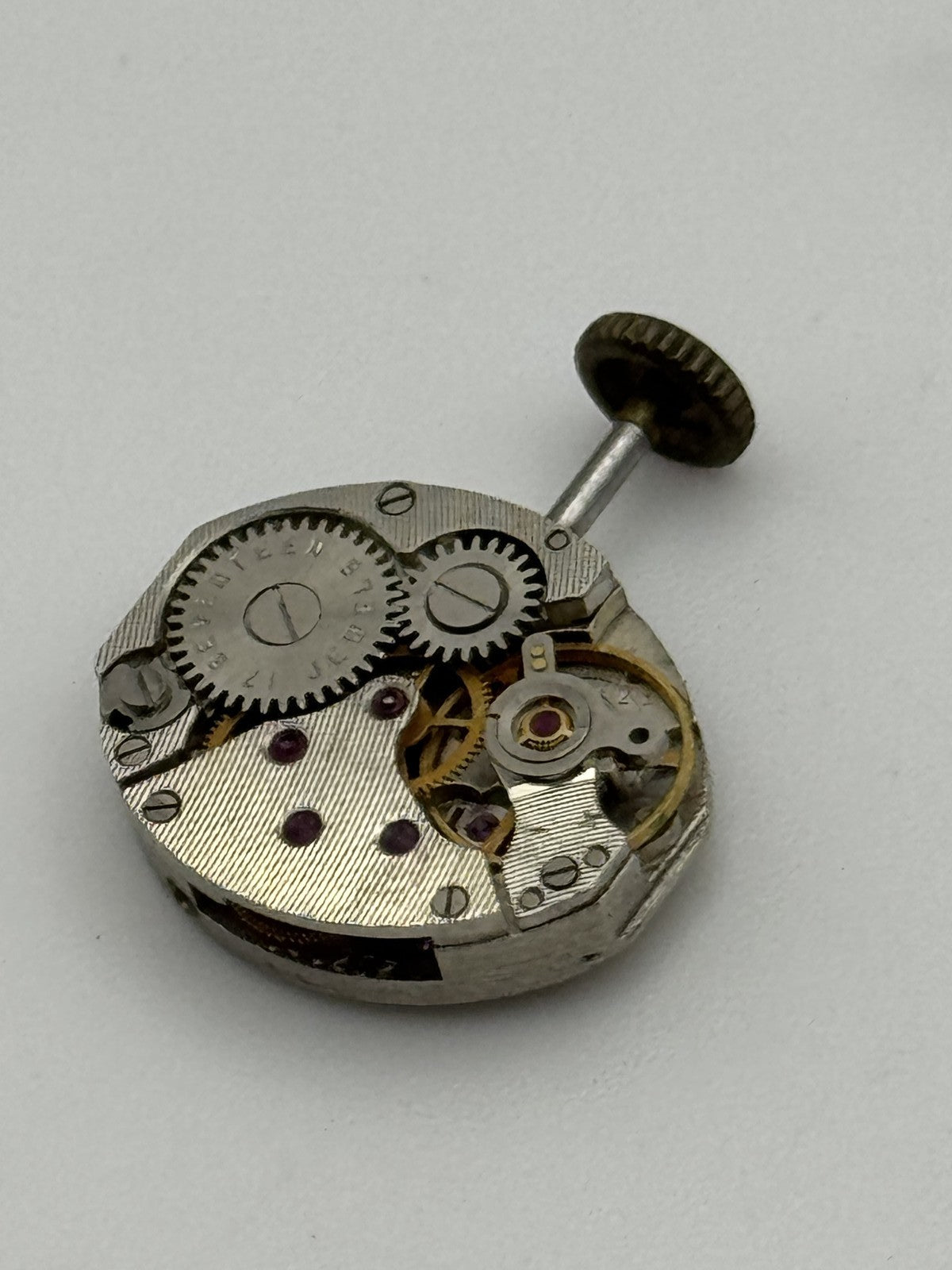 12.9mm Vintage Unknown Cal 121 Manual Wind Swiss Watch Movement PARTS REPAIR